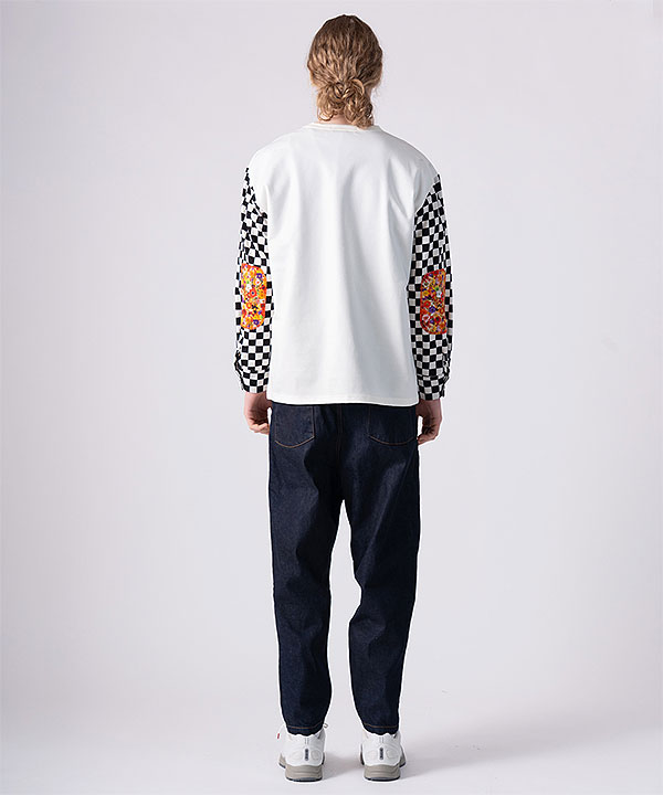 2026 秋冬 vol.1 先行予約 9月上旬〜中旬入荷予定 rehacer レアセル Checker Bloom Long CS Tシャツ 送料無料 キャンセル不可 atftps
