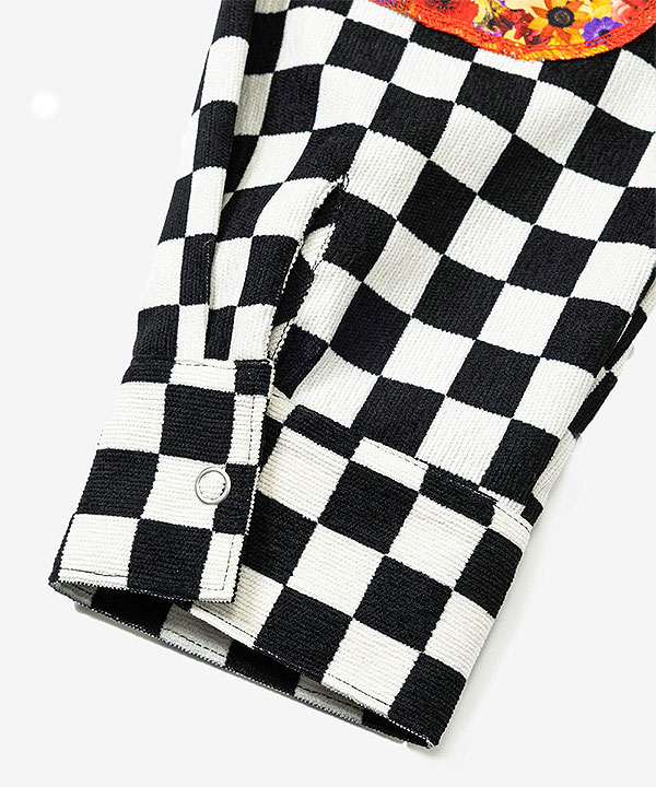 2026 秋冬 vol.1 先行予約 9月上旬〜中旬入荷予定 rehacer レアセル Checker Bloom Long CS Tシャツ 送料無料 キャンセル不可 atftps
