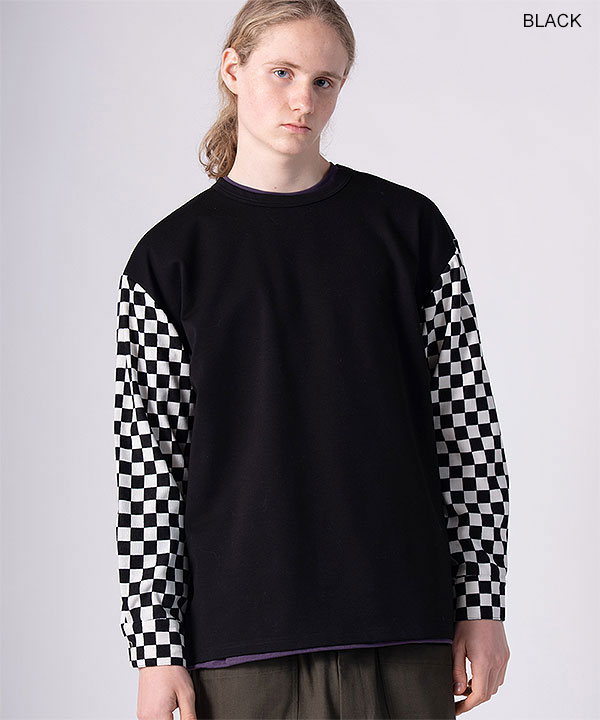 2026 秋冬 vol.1 先行予約 9月上旬〜中旬入荷予定 rehacer レアセル Checker Bloom Long CS Tシャツ 送料無料 キャンセル不可 atftps