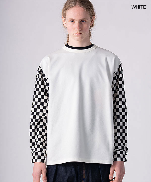 2026 秋冬 vol.1 先行予約 9月上旬〜中旬入荷予定 rehacer レアセル Checker Bloom Long CS Tシャツ 送料無料 キャンセル不可 atftps