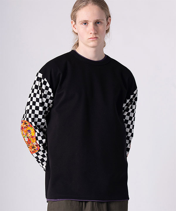 2026 秋冬 vol.1 先行予約 9月上旬〜中旬入荷予定 rehacer レアセル Checker Bloom Long CS Tシャツ 送料無料 キャンセル不可 atftps