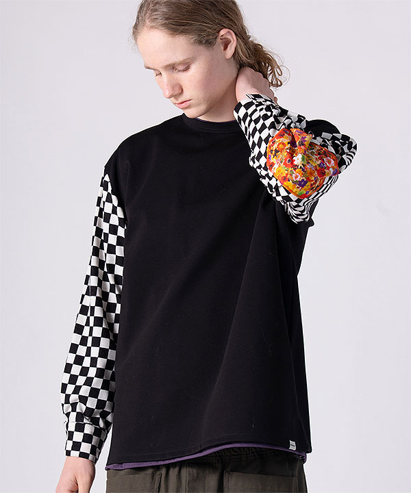 2026 秋冬 vol.1 先行予約 9月上旬〜中旬入荷予定 rehacer レアセル Checker Bloom Long CS Tシャツ 送料無料 キャンセル不可 atftps