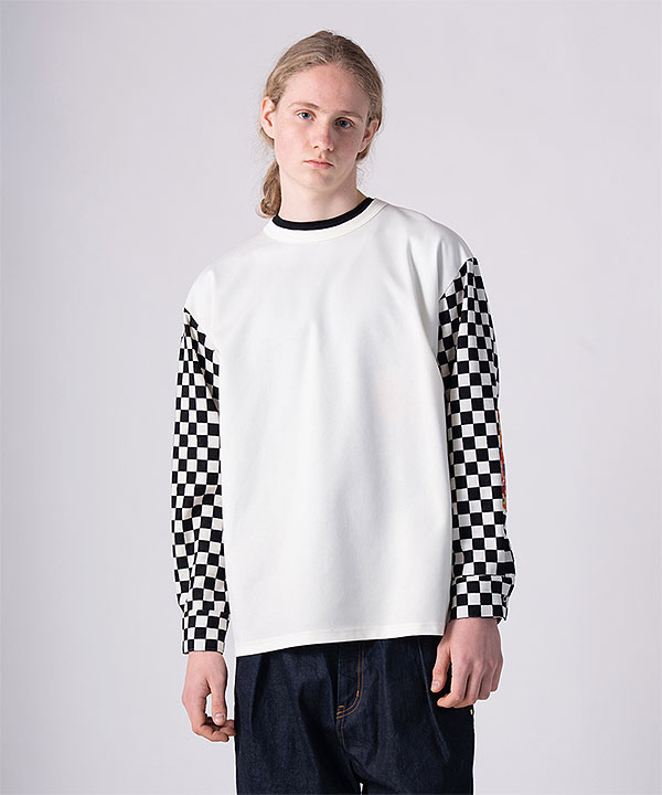 2026 秋冬 vol.1 先行予約 9月上旬〜中旬入荷予定 rehacer レアセル Checker Bloom Long CS Tシャツ 送料無料 キャンセル不可 atftps
