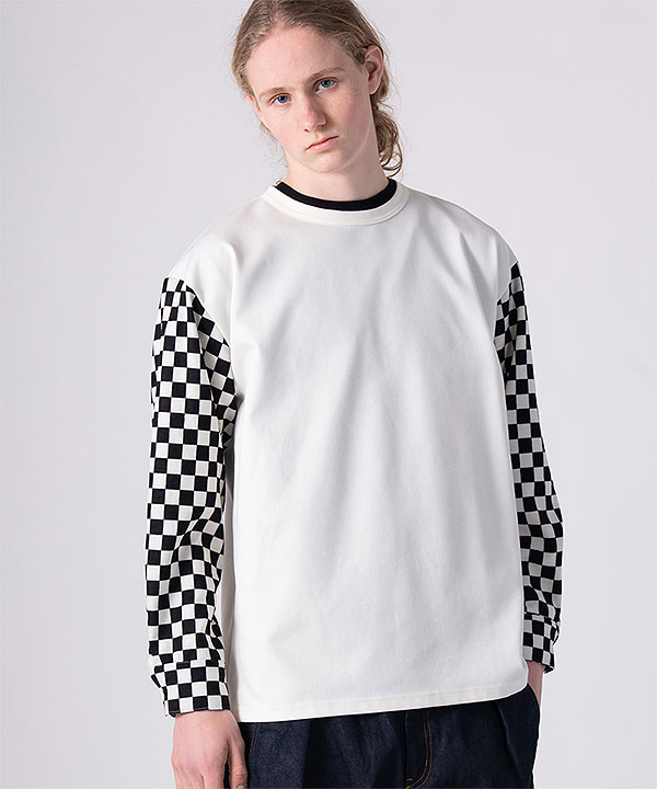 2026 秋冬 vol.1 先行予約 9月上旬〜中旬入荷予定 rehacer レアセル Checker Bloom Long CS Tシャツ 送料無料 キャンセル不可 atftps