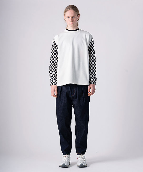 2026 秋冬 vol.1 先行予約 9月上旬〜中旬入荷予定 rehacer レアセル Checker Bloom Long CS Tシャツ 送料無料 キャンセル不可 atftps