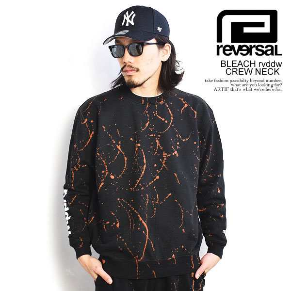 リバーサル スウェット reversal BLEACH rvddw CREW NECK メンズ