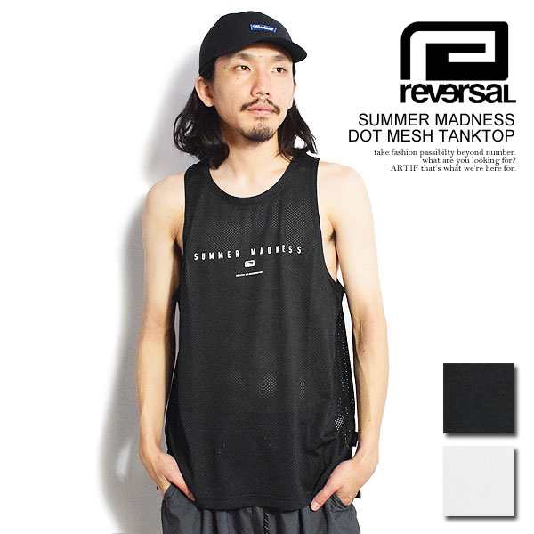 reversal リバーサル SUMMER MADNESS DOT MESH TANKTOP メンズ タンク