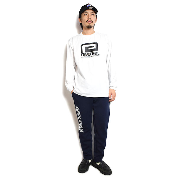20％OFF SALE セール reversal リバーサル BIG MARK STRETCH LONG TEE -WHITE- メンズ Tシャツ ロンT atftps