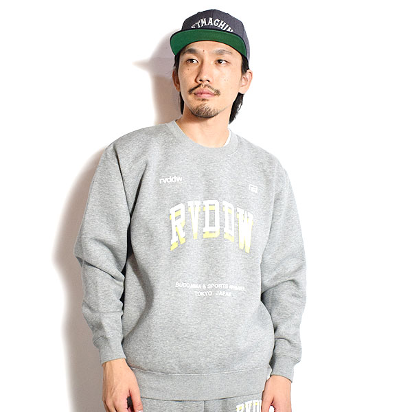 30％OFF SALE セール reversal リバーサル DOUBLE LOGO SWEAT CREW NECK -GRAY- メンズ スウェット トレーナー atftps