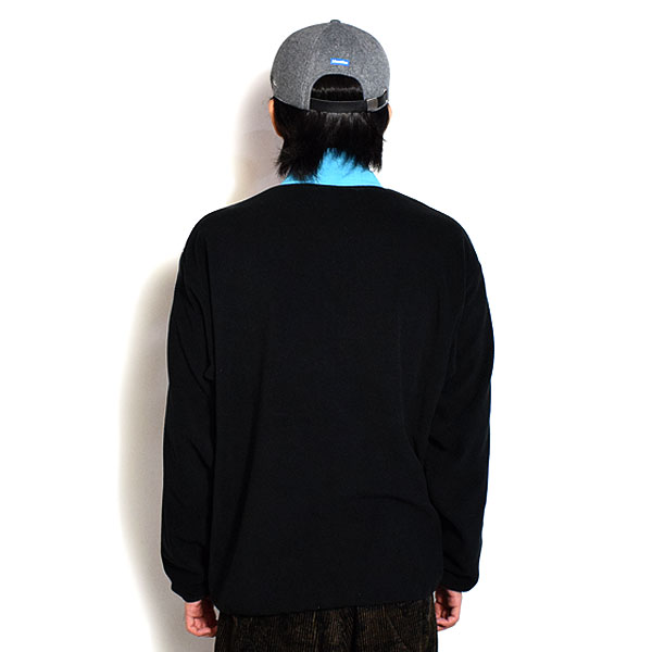 30％OFF SALE セール reversal リバーサル HALF ZIP COLOR FLEECE JACKET -BLACK- ジャケット フリース ハーフジップ atfjkt