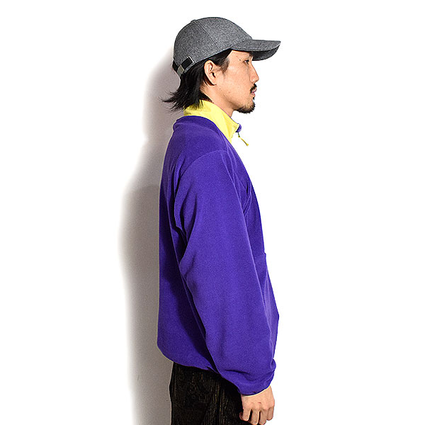 30％OFF SALE セール reversal リバーサル HALF ZIP COLOR FLEECE JACKET -PURPLE- ジャケット フリース ハーフジップ atfjkt