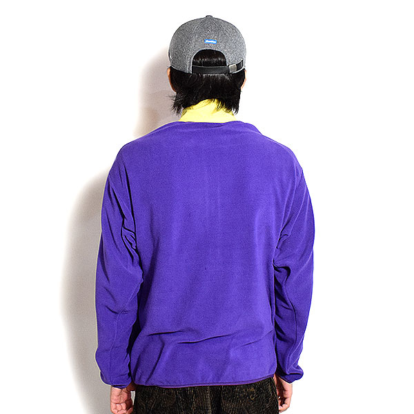 30％OFF SALE セール reversal リバーサル HALF ZIP COLOR FLEECE JACKET -PURPLE- ジャケット フリース ハーフジップ atfjkt