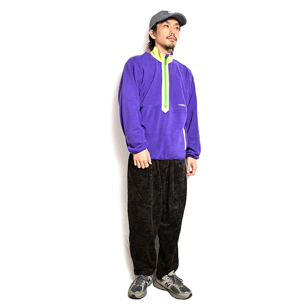 30％OFF SALE セール reversal リバーサル HALF ZIP COLOR FLEECE JACKET -PURPLE- ジャケット フリース ハーフジップ atfjkt