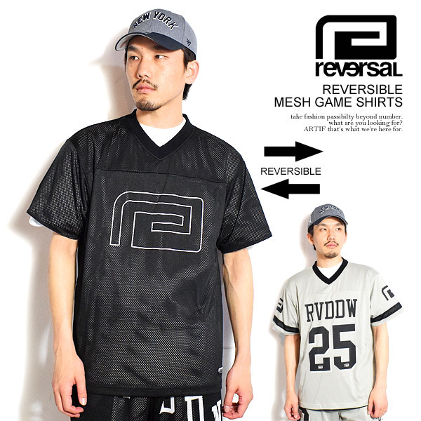 reversal リバーサル REVERSIBLE MESH GAME SHIRTS メンズ Tシャツ 半袖 ゲームシャツ リバーシブル 送料無料 atftps