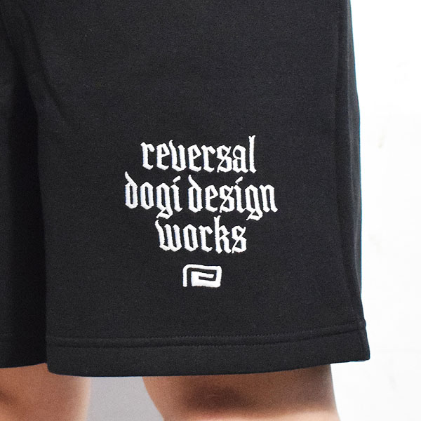reversal リバーサル OLD ENGLISH DRY SWEAT SHORTS -BLACK- メンズ ショートパンツ スウェットショーツ 送料無料 atfpts
