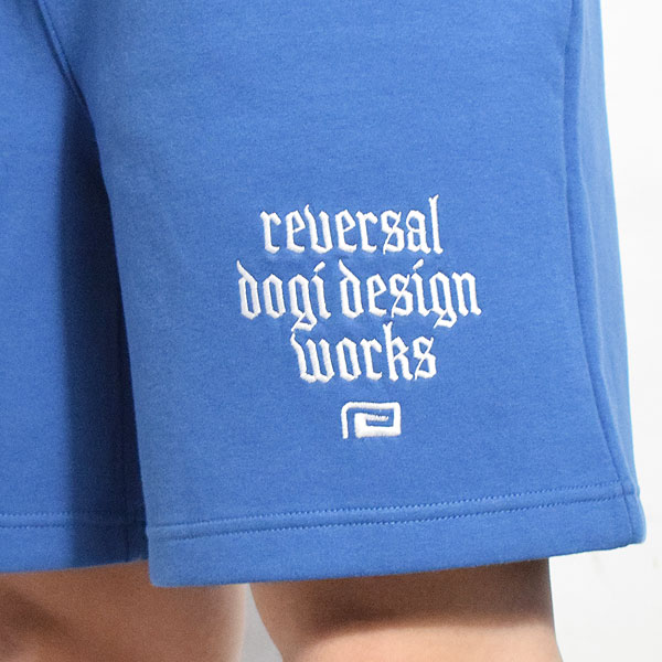 reversal リバーサル OLD ENGLISH DRY SWEAT SHORTS -BLUE- メンズ ショートパンツ スウェットショーツ 送料無料 atfpts