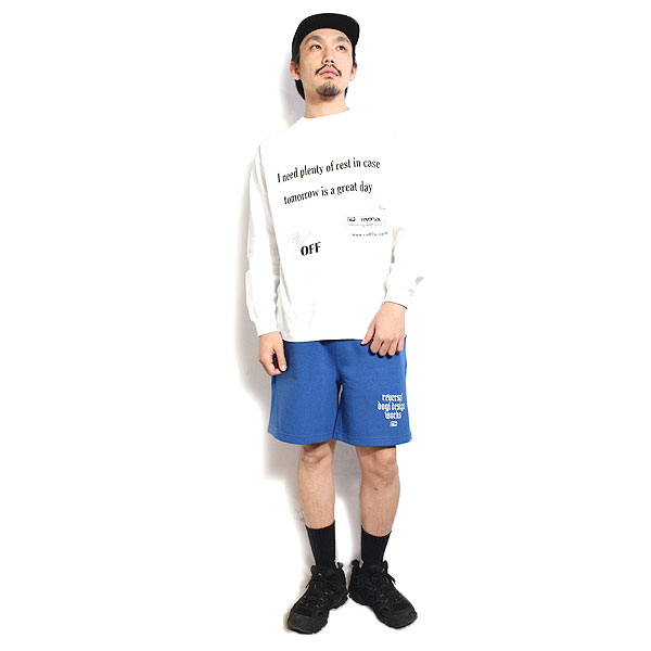reversal リバーサル OLD ENGLISH DRY SWEAT SHORTS -BLUE- メンズ ショートパンツ スウェットショーツ 送料無料 atfpts