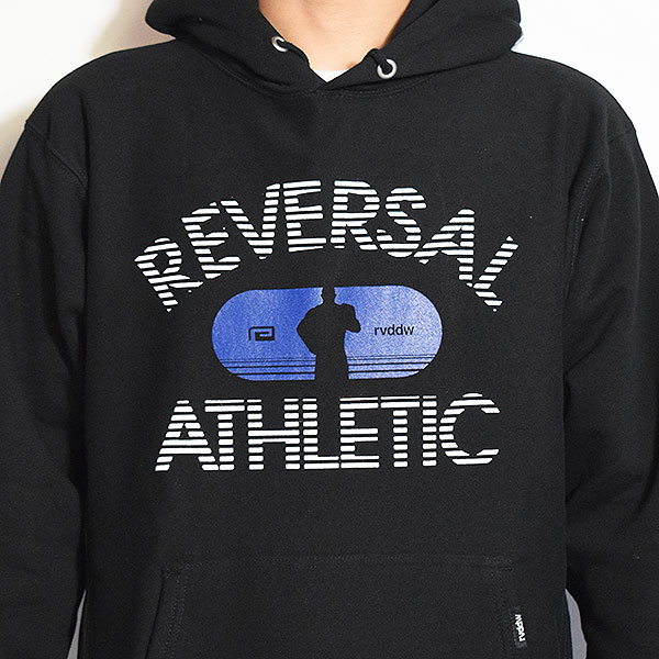 reversal リバーサル reversal ATHLETIC SWEAT HOODIE -BLACK- メンズ パーカー プルオーバー スウェット ヘビーウェイト atftps