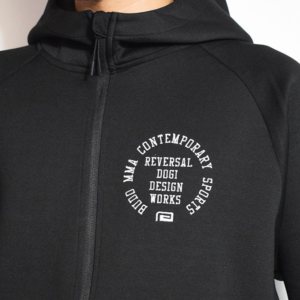 reversal リバーサル MMA DRY SWEAT ZIP HOODIE -BLACK- パーカー ジップパーカー ドライパーカー ダンボールニット atftps