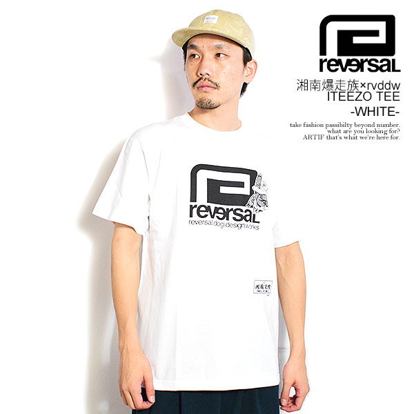 reversal リバーサル 湘南爆走族 × rvddw ITEEZO TEE -WHITE- メンズ Tシャツ 半袖 湘南爆走族 湘爆 江口洋助 コラボ 送料無料 atftps