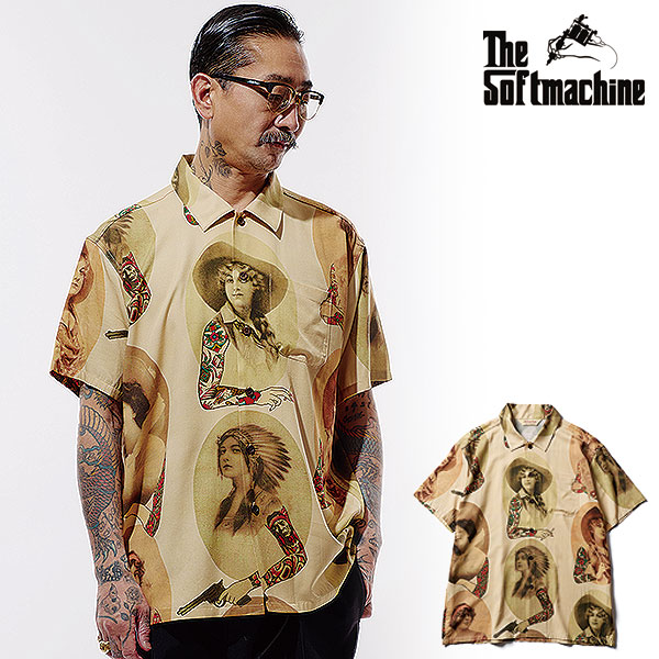 2026 夏 先行予約 6月〜7月入荷予定 SOFTMACHINE ソフトマシーン INKED WOMEN SHIRTS S/S (S/S SHIRTS) メンズ シャツ atftps