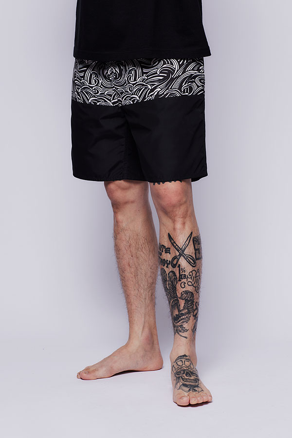 30％OFF SALE セール SOFTMACHINE ソフトマシーン BLACK WAVE BOARD SHORTS(BOARD SHORTS) メンズ atfpts_1