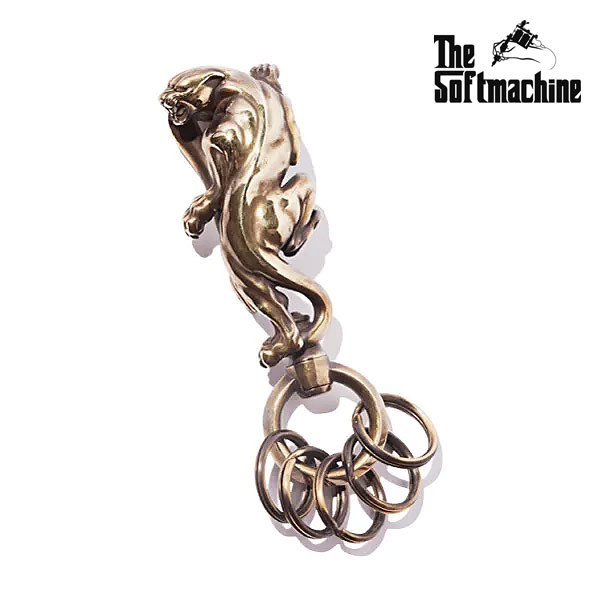 【受注生産商品 (3週間〜1ヶ月)】 SOFTMACHINE ソフトマシーン PANTHER KEY HOOK キーリング 送料無料 キャンセル不可 atfacc