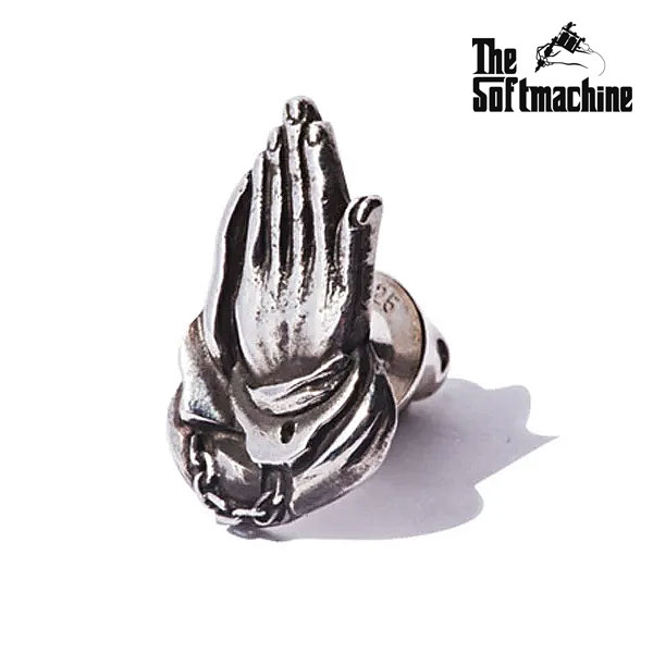 【受注生産商品 (3週間〜1ヶ月)】 SOFTMACHINE ソフトマシーン PRAY PIERCE -925SV- ピアス 送料無料 キャンセル不可 atfacc