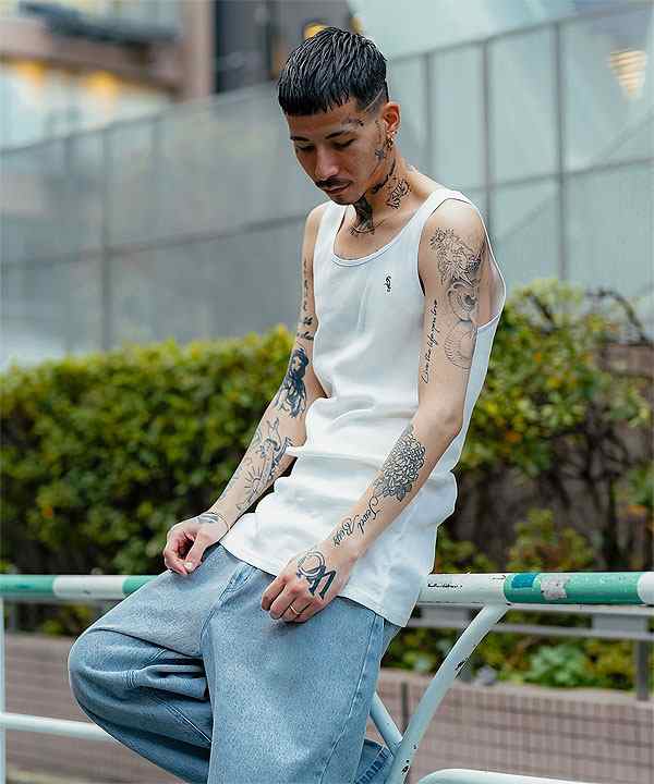 30％OFF SALE セール SUBCIETY サブサエティ RIB TANK TOP subciety