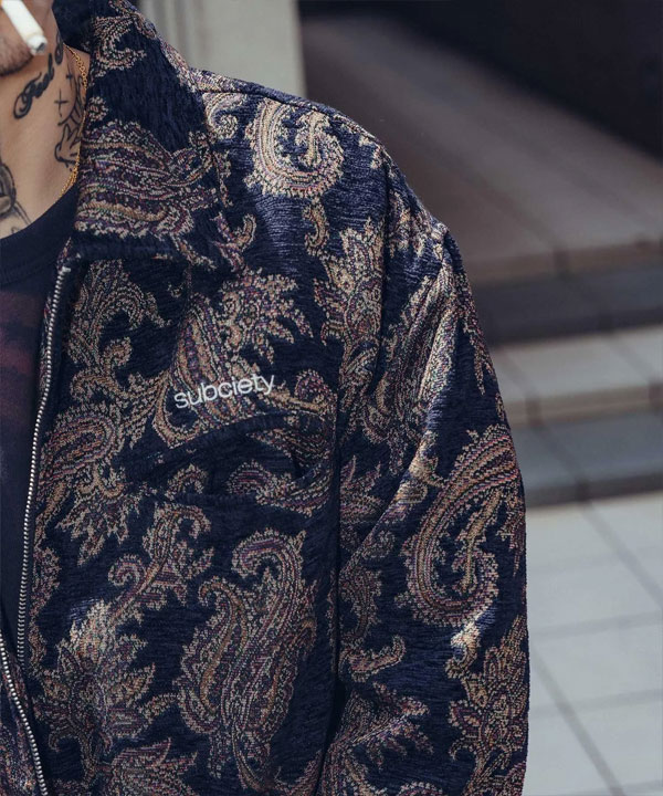 SUBCIETY サブサエティ Chenille sports jkt subciety メンズ