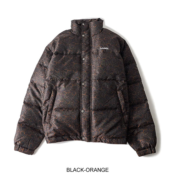 SUBCIETY サブサエティ Essential down jkt subciety メンズ ジャケット ダウンジャケット 中綿ジャケット ペイズリー柄 送料無料 atfjkt_6