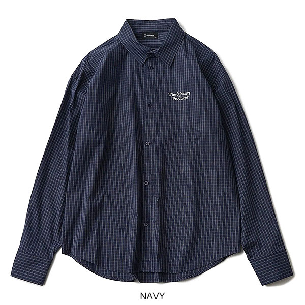 SUBCIETY サブサエティ Plaid shirt subciety メンズ シャツ 長袖シャツ チェックシャツ レギュラーカラーシャツ 送料無料 atftps_11
