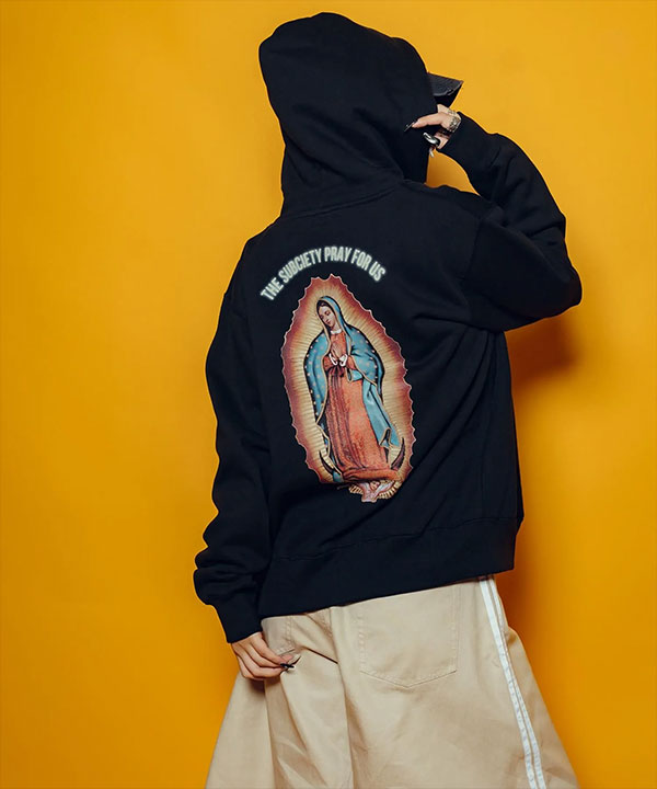 SUBCIETY サブサエティ Guadalupe zip hoodie subciety メンズ パーカー ジップパーカー スウェット ヘビーウェイト 裏起毛 atftps_9