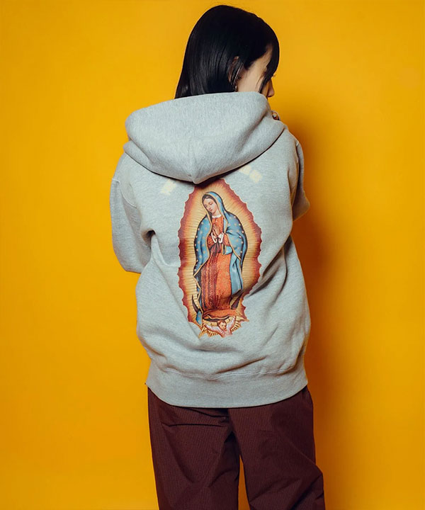 SUBCIETY サブサエティ Guadalupe zip hoodie subciety メンズ パーカー ジップパーカー スウェット ヘビーウェイト 裏起毛 atftps_5