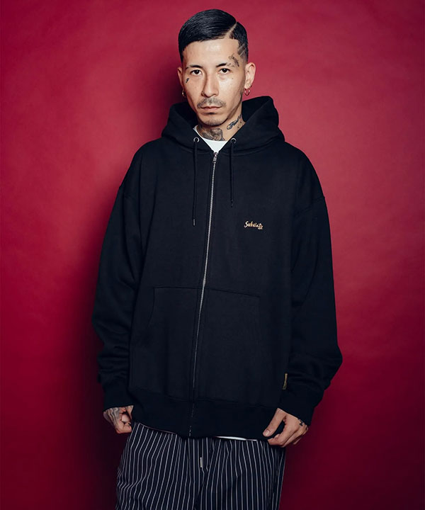 SUBCIETY サブサエティ Guadalupe zip hoodie subciety メンズ パーカー ジップパーカー スウェット ヘビーウェイト 裏起毛 atftps_8