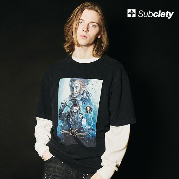 パイレーツ・オブ・カリビアン/最後の海賊 コレクション SUBCIETY サブサエティ Dead Men Tell No Tales / tee メンズ Tシャツ atftps