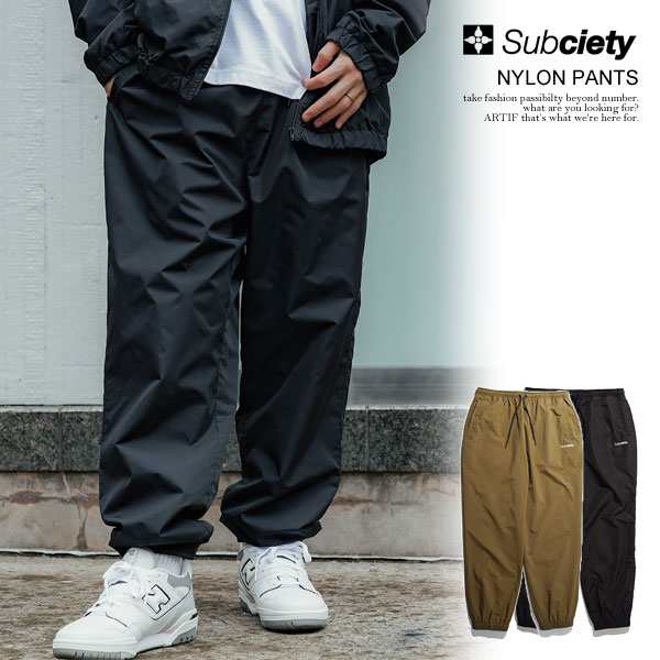 SUBCIETY サブサエティ NYLON PANTS subciety メンズ パンツ イージー