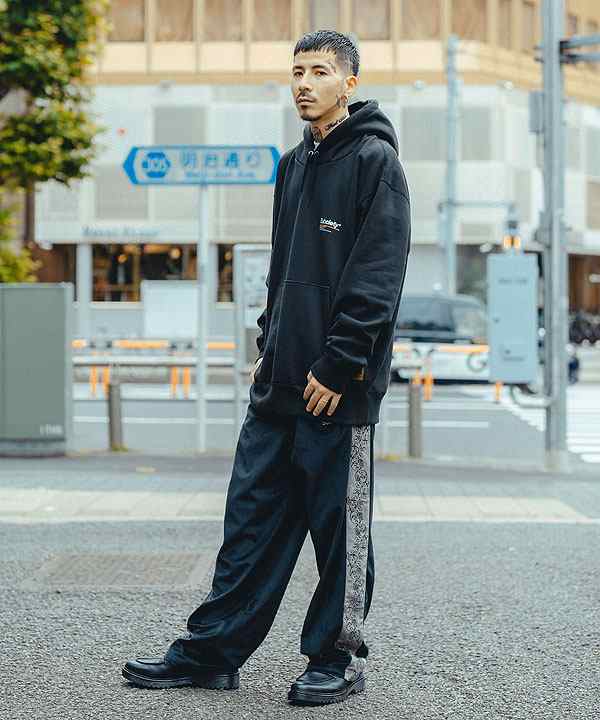 SUBCIETY サブサエティ VELOUR TRACK PANTS subciety メンズ パンツ トラックパンツ ラインパンツ ベロア 送料無料  ストリート atfpts｜au PAY マーケット