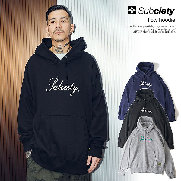 SUBCIETY サブサエティ flow hoodie subciety メンズ パーカー プルオーバーパーカー atftpsの通販は 9,636円