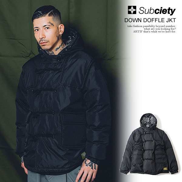 SUBCIETY サブサエティ DOWN DOFFLE JKT subciety メンズ ジャケット ダウンジャケット atfjkt