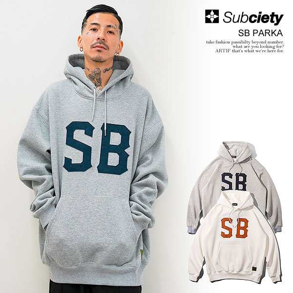 30％OFF SALE セール SUBCIETY サブサエティ SB PARKA subciety メンズ パーカー プルオーバー ヘビーオンス 送料無料 atftps