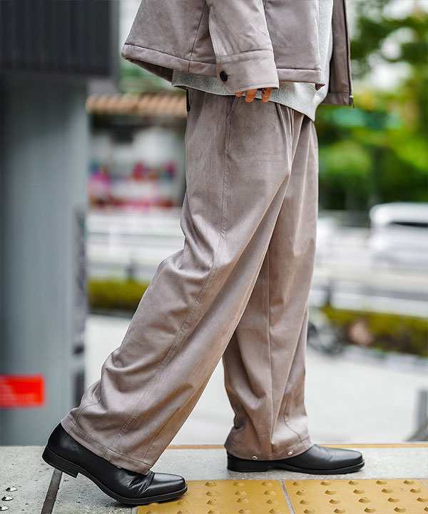 40％OFF SALE セール SUBCIETY サブサエティ SUEDE BAGGY PANTS ...