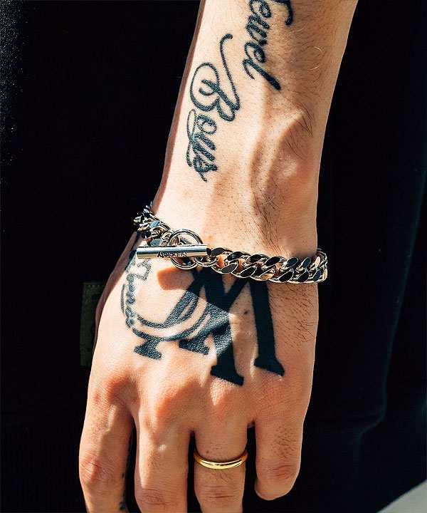 SUBCIETY サブサエティ BRASS CHAIN BRACELET subciety メンズ