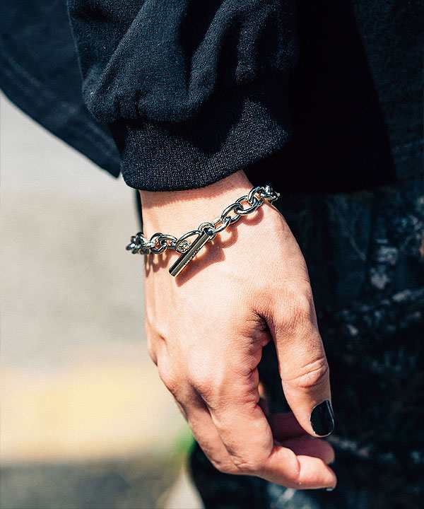 SUBCIETY サブサエティ BRASS CHAIN BRACELET subciety メンズ