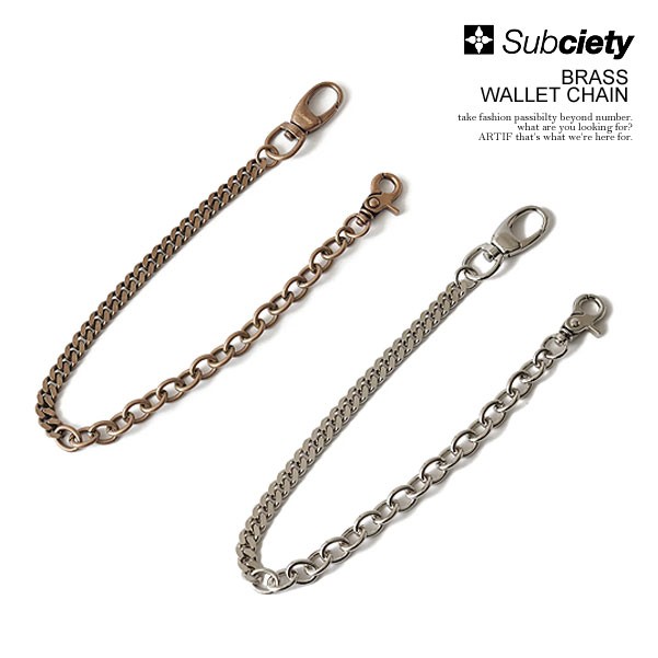 SUBCIETY サブサエティ BRASS WALLET CHAIN subciety メンズ