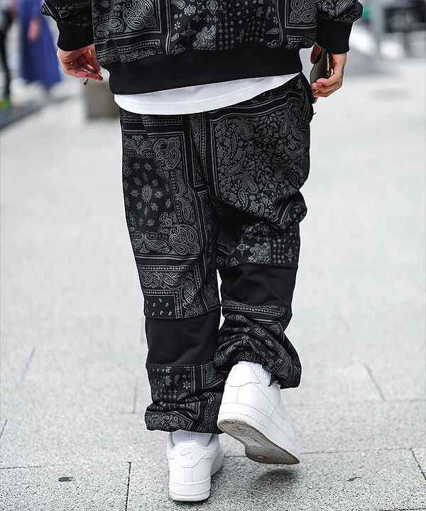 30％OFF SALE セール SUBCIETY サブサエティ PAISLEY SWEAT PANTS