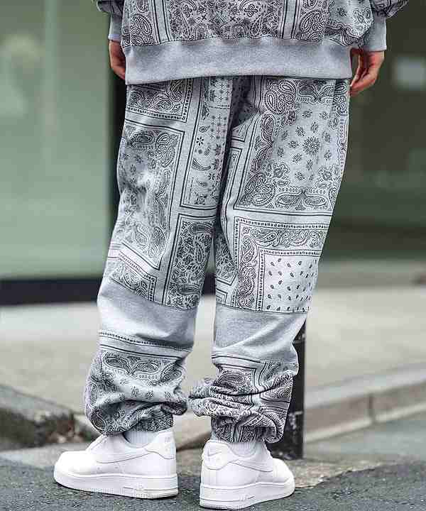 30％OFF SALE セール SUBCIETY サブサエティ PAISLEY SWEAT PANTS