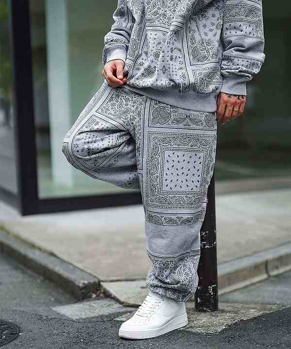 30％OFF SALE セール SUBCIETY サブサエティ PAISLEY SWEAT PANTS