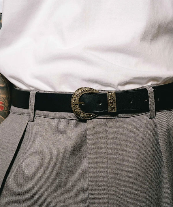SUBCIETY サブサエティ Western buckle belt subciety メンズ ベルト バックルベルト レザーベルト 送料無料 ストリート atfacc_5