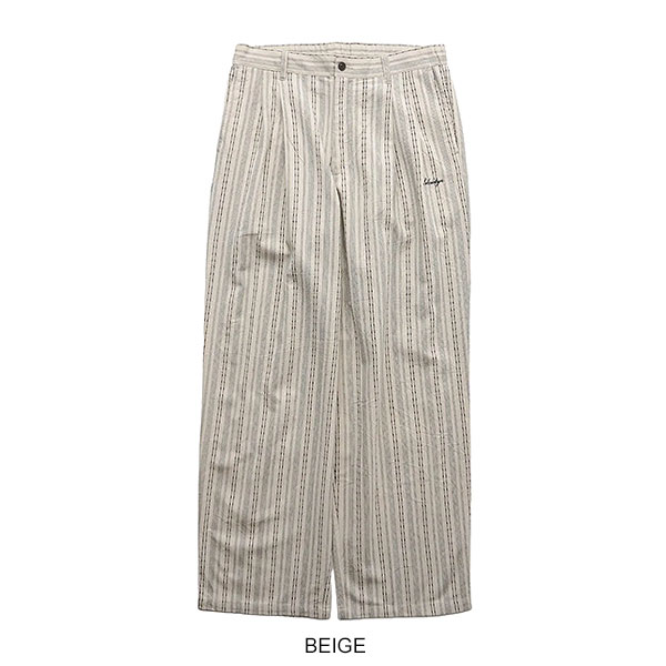 SUBCIETY サブサエティ Jacquard stripe slacks メンズ パンツ スラックス ワイドパンツ ストライプ柄 送料無料 ストリート atfpts_17